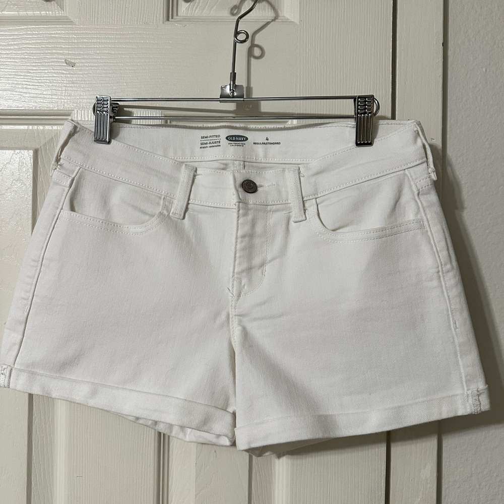 Old Navy Women's Classic White Jean Shorts